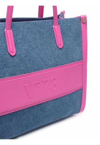 V°73 Sorrento panelled tote bag - Blu