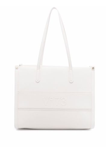 V°73 Sorrento logo-debossed tote bag - Bianco