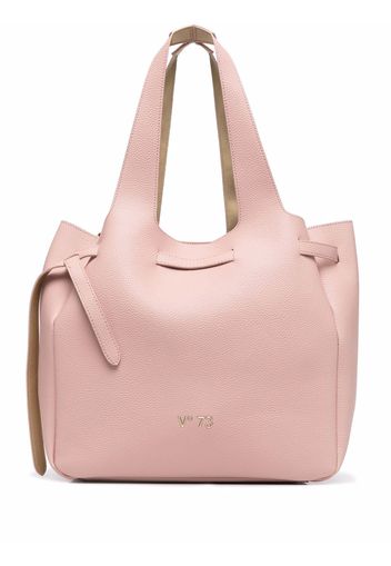 V°73 logo-plaque faux-leather tote bag - Rosa