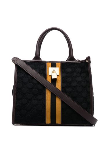 V°73 logo top-handle tote - Nero