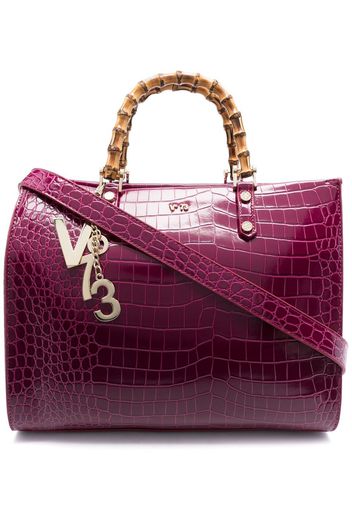 V°73 Borsa tote con logo - Rosa