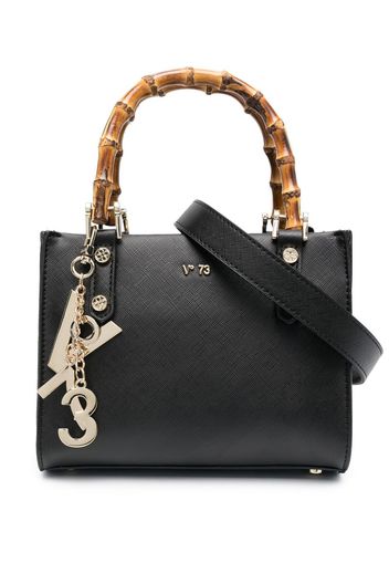 V°73 logo top-handle tote - Nero