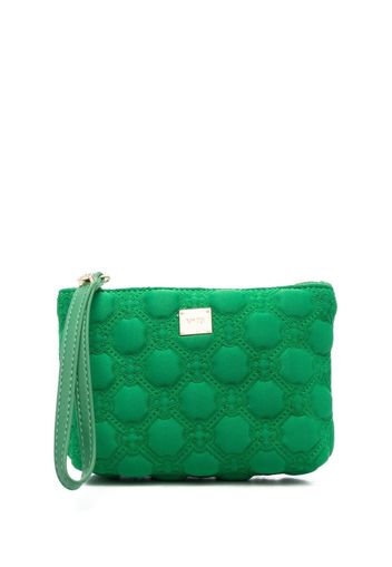 V°73 embossed-monogram make-up bag - Verde