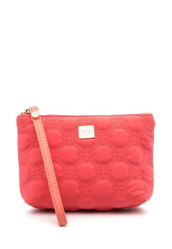 V°73 embossed-monogram make-up bag - Rosa