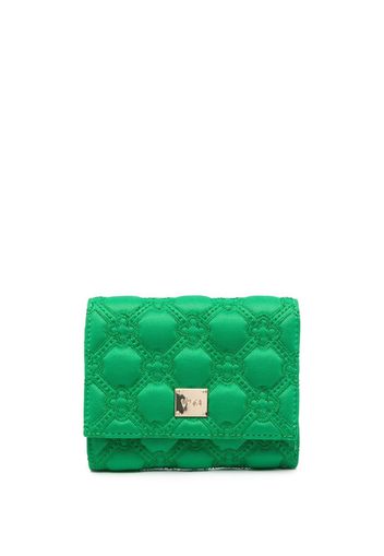 V°73 embossed-monogram wallet - Verde