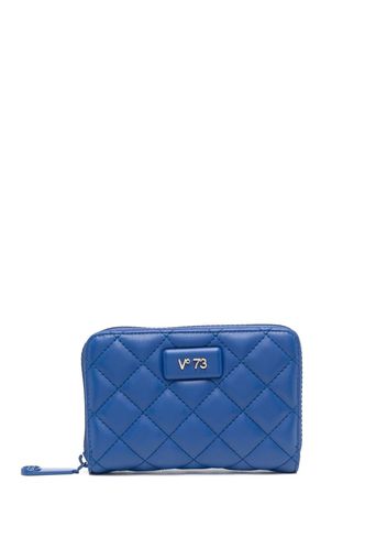 V°73 quilted gold-tone logo wallet - Blu