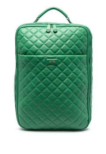 V°73 diamond-quilted zip-up backpack - Verde