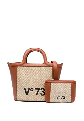 V°73 small Ganimede tote bag - Toni neutri