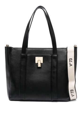 V°73 Titania padlock-detail tote bag - Nero