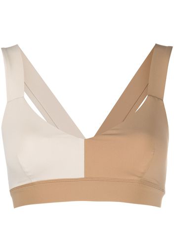 Vaara Reggiseno sportivo Elsa bicolore - Toni neutri