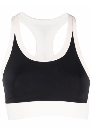 Vaara Top crop bicolore - Nero