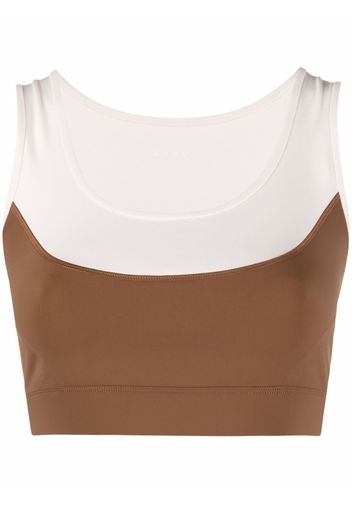 Vaara Reggiseno sportivo Sarah bicolore - Marrone