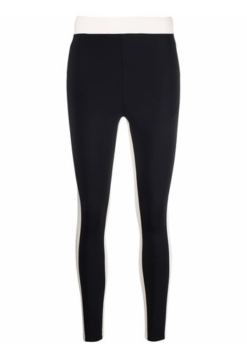 Vaara side-stripe print leggings - Nero