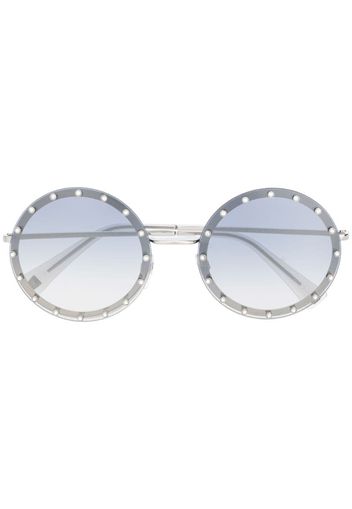 VA2010B round-frame embellished sunglasses