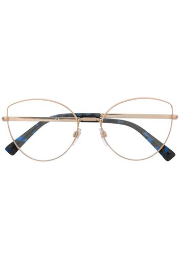 cat-eye clear lens glasses