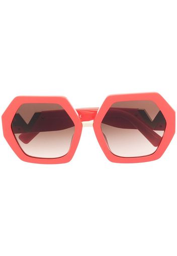 VLOGO hexagonal oversized-frame sunglasses