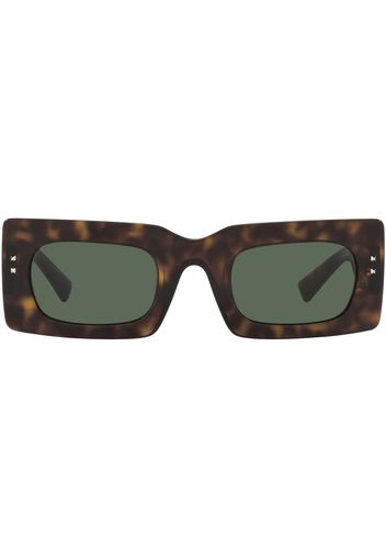 Valentino Eyewear Occhiali da sole rettangolari - Verde