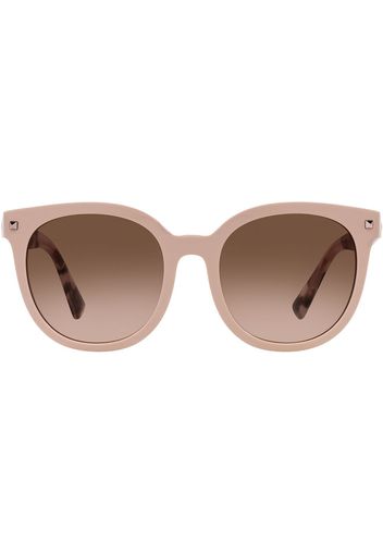 Valentino Eyewear VA4083 round-frame sunglasses - Marrone