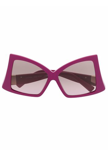 Valentino Eyewear Occhiali da sole a farfalla - Viola