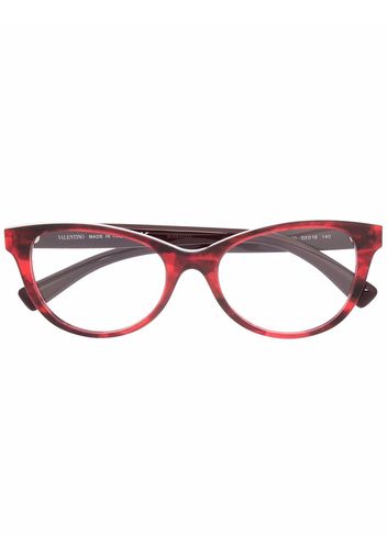 Valentino Eyewear cat eye glasses - Rosso