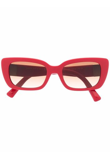 Valentino Eyewear Roman Stud square-frame sunglasses - Rosso