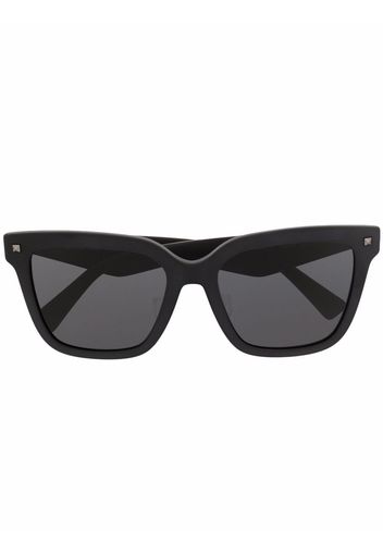 Valentino Eyewear VLTN-print square-frame sunglasses - Nero