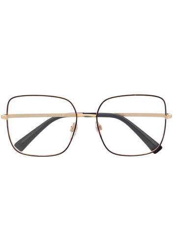 Valentino Eyewear Occhiali squadrati - Oro