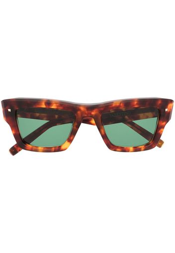 Valentino Eyewear Rockstud square-frame sunglasses - Marrone