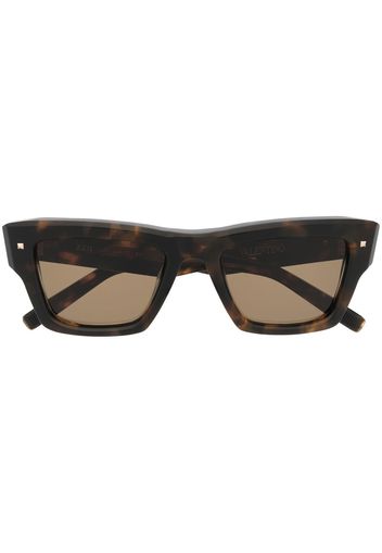 VALENTINO EYEWEAR square-frame sunglasses - Marrone