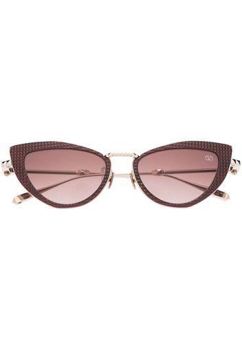 Valentino Eyewear Rockstud cat-eye sunglasses - Oro