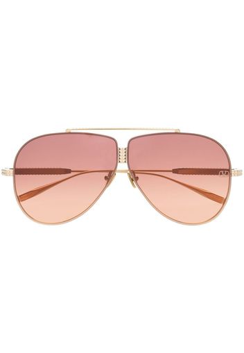 Valentino Eyewear Rockstud pilot-frame sunglasses - Oro