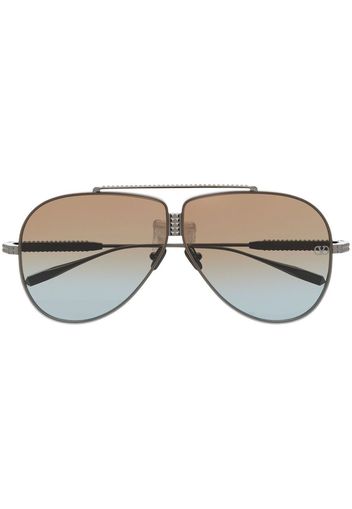 Valentino Eyewear Rockstud pilot-frame sunglasses - Nero