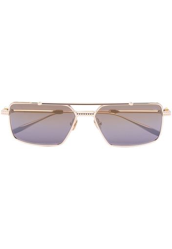 Valentino Eyewear Occhiali da sole Rockstud con montatura stile pilota - Oro