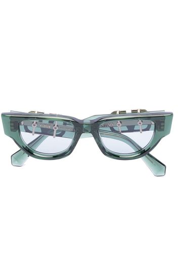 Valentino Eyewear Occhiali da sole cat-eye VLOGO - Verde