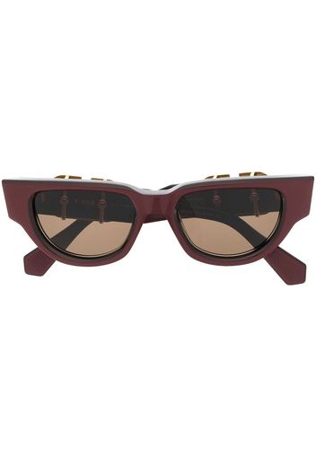 Valentino Eyewear Occhiali da sole cat-eye VLOGO - Rosso