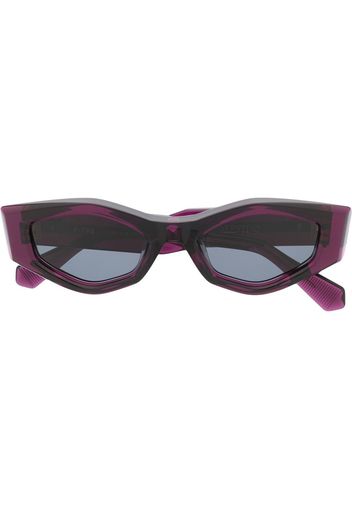 Valentino Eyewear Rockstud irregular-frame sunglasses - Viola