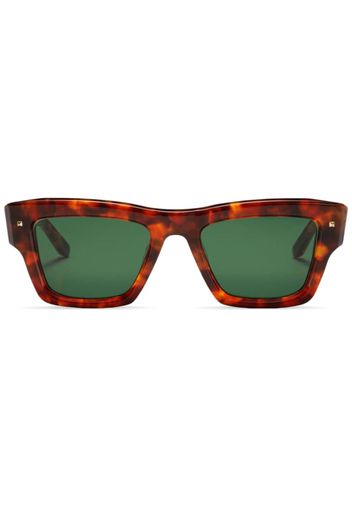 Valentino Eyewear Rockstud square-frame sunglasses - Marrone