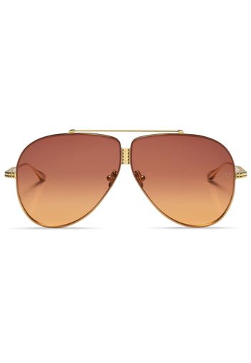 Valentino Eyewear Rockstud pilot-frame sunglasses - Oro