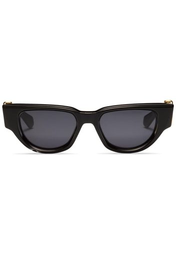 Valentino Eyewear logo-plaque sunglasses - Nero