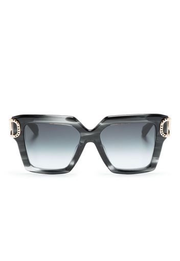 Valentino Eyewear Occhiali da sole squadrati VLOGO - Nero