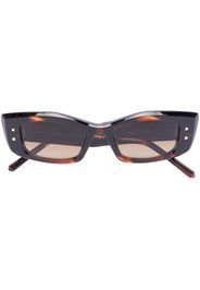 Valentino Eyewear Occhiali da sole squadrati - Marrone