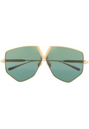 Valentino Eyewear geometric-frame tinted sunglasses - Oro