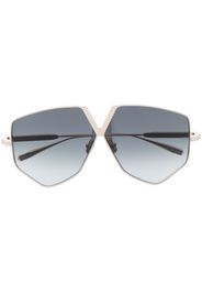 Valentino Eyewear geometric-frame tinted sunglasses - Oro