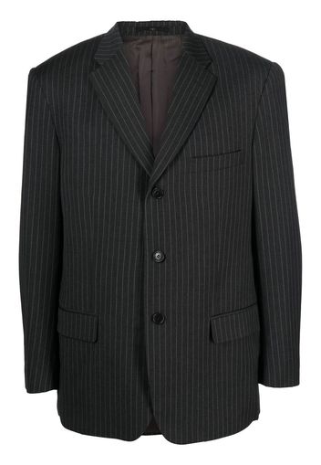 Valentino Pre-Owned 2000s pinstriped notch lapels blazer - Grigio