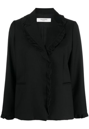 Valentino Pre-Owned Blazer con ruches anni 2000 - Nero