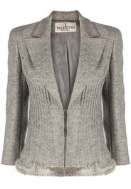 Valentino Pre-Owned Blazer con dettagli cuciture anni '90 - Grigio