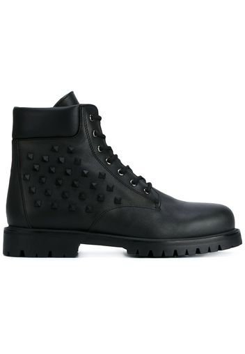 Valentino Garavani Valentino Garavani studded hiking boots - Nero