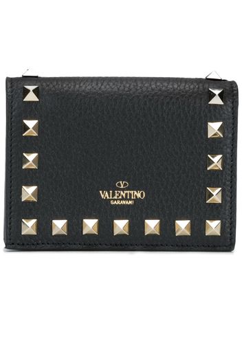 Portafoglio compatto Rockstud Valentino Garavani