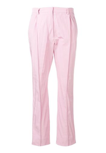 Pantaloni crop plissettati