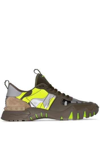 Garavani Rockrunner camouflage-print leather sneakers